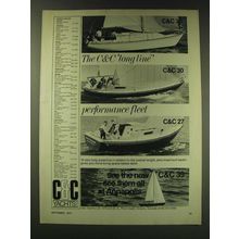 1971 C&C Yachts Ad - C C&C 30, C&C 27, C&C 39