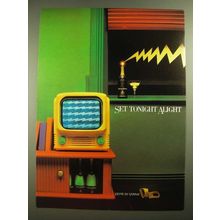 1980 Veuve du Vernay Champagne Ad - Set Tonight Alight