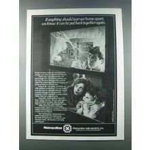 1981 Metropolitan Life Insurance Ad - Tear Home Apart