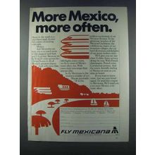 1981 Mexicana Airlines Ad - More Mexico More Often