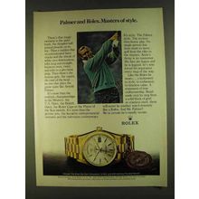 1980 Rolex Day-Date Chronometer Ad - Arnold Palmer