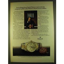 1980 Rolex Datejust Chronometer Ad - David Plastow