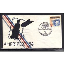 Event Cancel 05-31-86 2145 22c AMERIPEX '86 (Cachet-U/A) Box0284