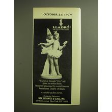 1974 Lladro Carnival Couple Advertisement - Lladro the collectors choice