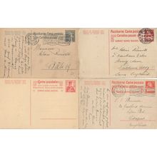 Switzerland 4x Antique Postcards Stationary Incl WW1