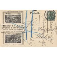 Baden German Antique Pfannkuch & Co WW1 Pancake Factory Postcard