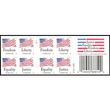 Four Flags - Freedom Flag Full Pane of 20 - Stamps