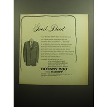 1958 Botany 500 Suits Ad - Good Deed