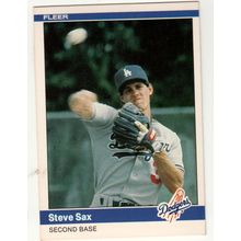 1984 Fleer Steve Sax baseball card #112