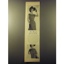 1960 Bonwit Teller Fashion Ad - Miss Bonwit's Braid-Ole Costume