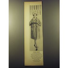 1960 Bonwit Teller Coat by Modella Advertisement - Blonde Beauty