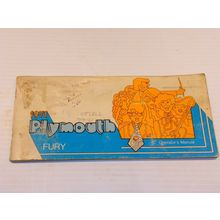 1971 Plymouth Fury Operators Owners Manual