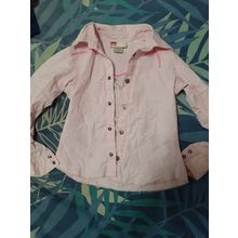 girls size 7 pink western style shirt 96% cotton 4% spandex