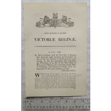 1841 Act of Parliament: usury Promissory Notes & Bills of Exchange