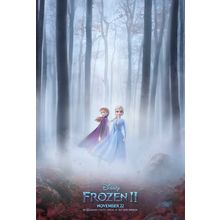 Frozen II (2019)_3 Movie Film Poster Canvas iconic design
