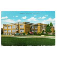 Postcard USA OR Oregon Bend the Union High School unposted