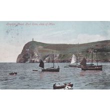 EC989 BRADDA HEAD, PORT ERIN . PRINTED POSTCARD
