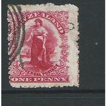 new zealand stamps sg352 DOUBLE IMPRESSION used