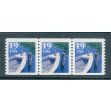 2529 19c Fishing Boat Fine MNH PNC A1212/3 Split # R0594
