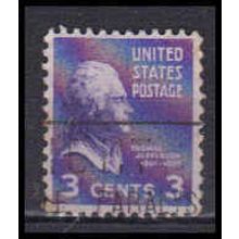 Used 807 3c Thomas Jefferson Very Fine KA5544