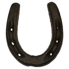 Cast Iron Rust Color Horse Shoe Set of 6