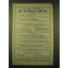 1902 The Macmillan Company Ad - New Books published by The Macmillan Company