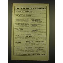 1902 The Macmillan Company Ad - Now ready or to be published in november