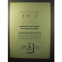 1964 Viceroy Cigarettes Ad - Should You Care