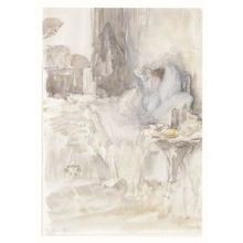 Whistler Convalescent Petit Dejeuner Note In Opal Victorian Painting Postcard