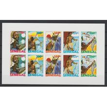 Sénégal 2015 EPREUVE DE LUXE Mini-sheet Evolution de la pêche Fishing poissons