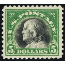 524, Mint VF/XF NH $5 - Graded 85 Certificate Stuart Katz