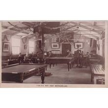 Fort Westmoreland YMCA Military Hut Irish Army Billiards Old Postcard