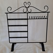 METAL Wire EARRING & NECKLACE HOLDER Hanger Jewelry Stand Rack Display Organizer