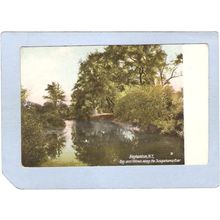 New York Binghamton Bay & Willows Along The Susquehanna River ny_box2~503