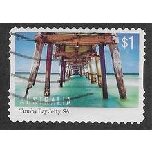AUS 2017 $1.00 (S/A) ' JETTYS - TUMBY BAY' FINE USED (EBID64-582)
