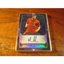 2019/20, Obsidian, #'d 41/75, Autograph Card, ADAM LALLANA, Liverpool