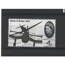GB.SG675p 4d Spitfires attacking Junkers Bomber.Phosphor Issue.Fine Used.Jul25