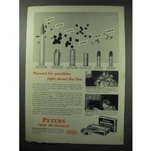 1950 Peters Match Ammunition Ad - Planned Possibles