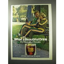 1977 Tab Soda Ad - What a Beautiful Drink