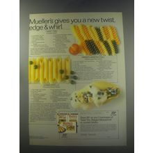 1986 Mueller's Pasta Advertisement - Twist Trio, Mostaccioli, Jumbo Shells