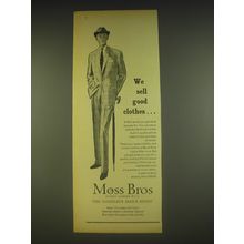 1963 Moss Bros Lightweigh suits Ad - We sell good clothes