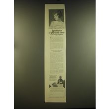 1926 Zonite Antiseptic Ad - Ignorance of physical facts
