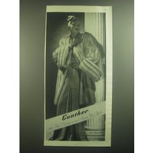 1945 Gunther Mink Coat Advertisement
