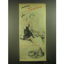 1945 Houbigant Translucid Sheer Make-Up Advertisement