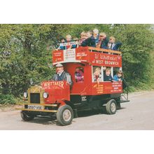 Lindy Lou Fun Bus Miniature W Whittaker Of West Bromwich postcard