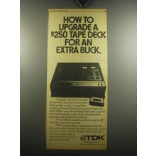 1974 TDK ED Cassette Tape Ad - How to upgrade a $250 tape deck for an extra buck