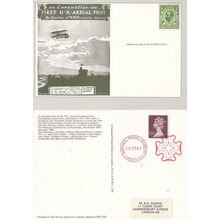 First Aerial Post National Museum Reproduction 1st Day Cover Stamp Postcard