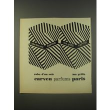 1956 Carven Robe d'un Soir and Ma Griffe Perfumes Advertisement