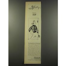 1956 Bergdorf Goodman Miss Bergdorf Fashion Ad - The warmth of Christmas
