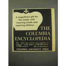 1955 Columbia University Press Advertisement - The Columbia Encyclopedia